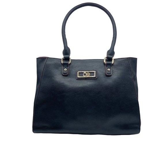 CLŌE ŌE RARE Black Faux Vegan Leather Mexico Handbag Purse 13” x 9.5” - Picture 1 of 16